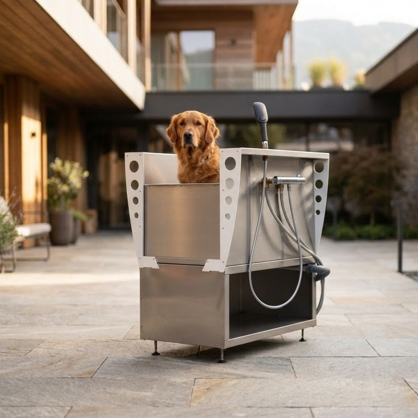 Hundedusche BASIC aus Edelstahl
