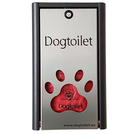 Dogtoilet PICKOBELLO ELEGANCE, Hundekotbeutelspender aus INOX-Edelstahl