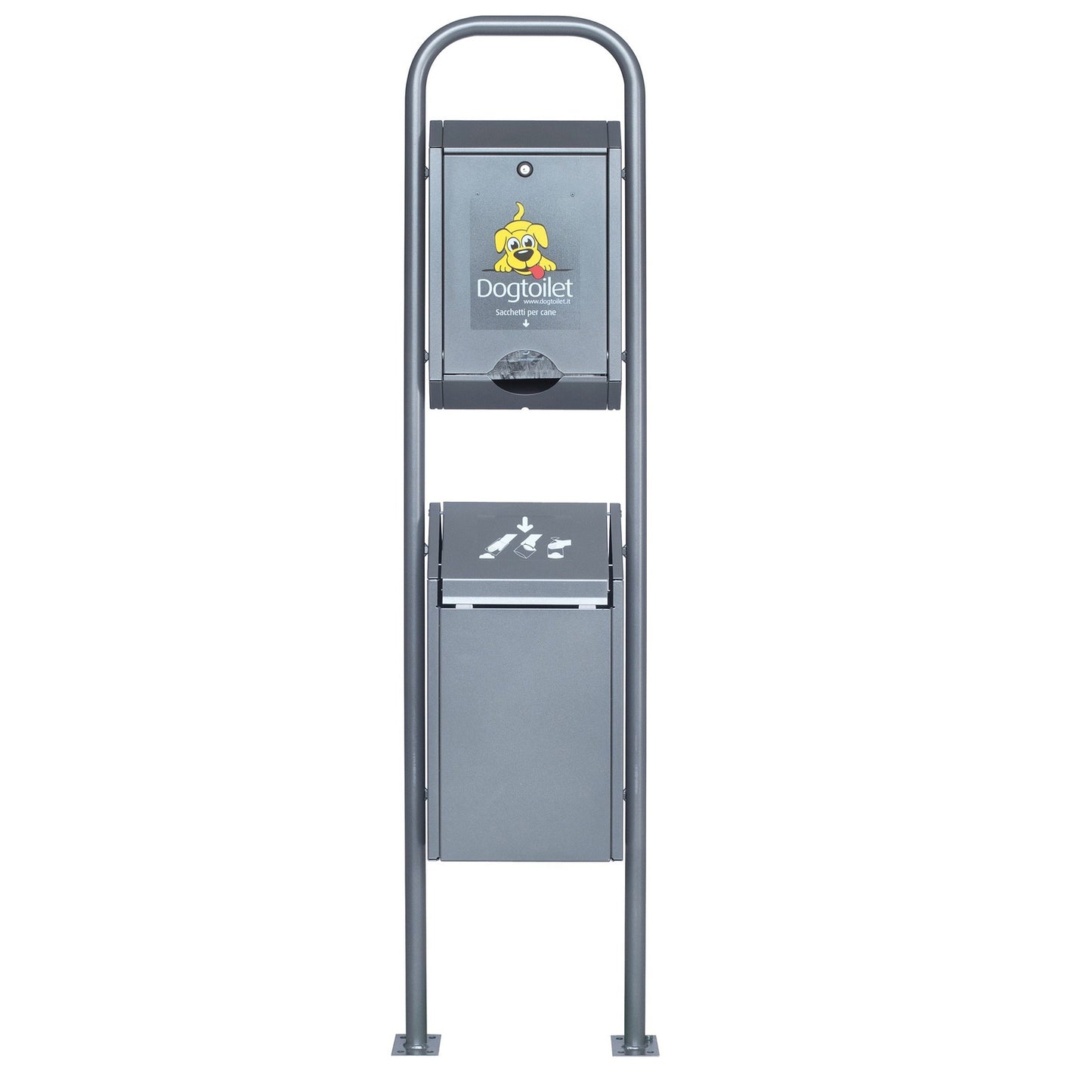 DOGTOILET  Dispenser sacchetti per cani Standard con bidoncino