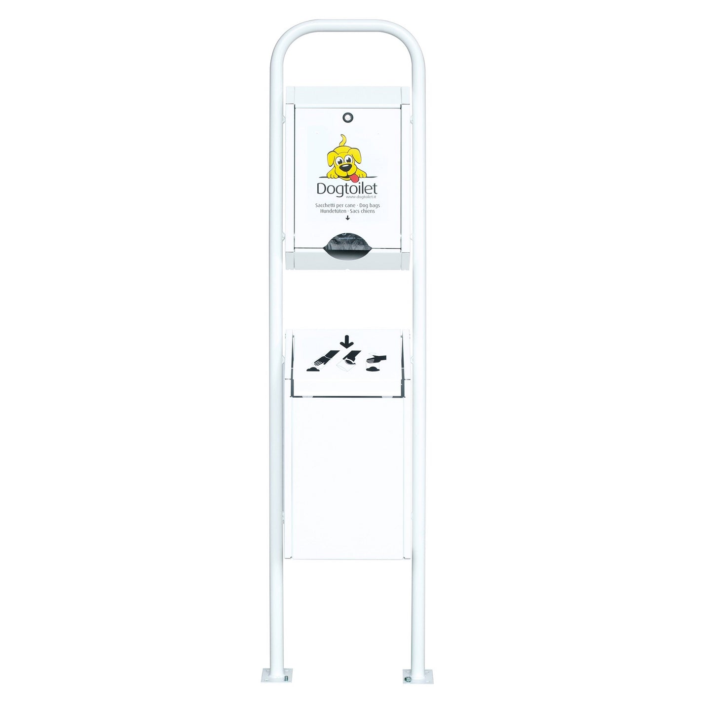 DOGTOILET  Dispenser sacchetti per cani Standard con bidoncino