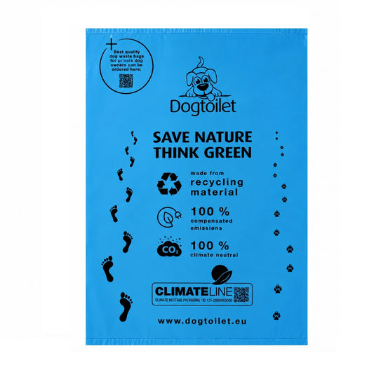 Dogtoilet sacchetti igienici per cani CLIMATELINE con compensazione delle emissioni di CO2 a impatto ZERO