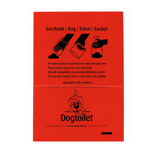 Dogtoilet Sacchetti igienici per cani in HDPE riciclato, 20 x 33 cm, 2.000 pezzi