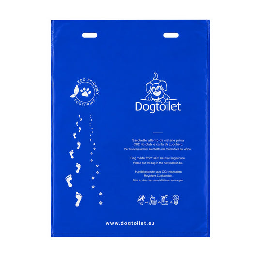 Dogtoilet Sacchetti igienici per cani, ecologici ottenuti da materia prima CO2 neutrale in canna da zucchero, 2.000 pezzi